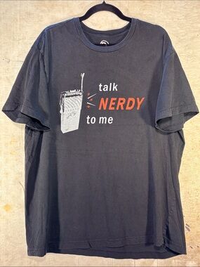 Classic Black 'Talk Nerdy to Me' Short-Sleeve Tee